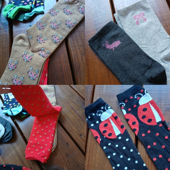 New cute sock bundle - boot crew ankle - colorful animal sets 6 pairs - Picture 9 of 9